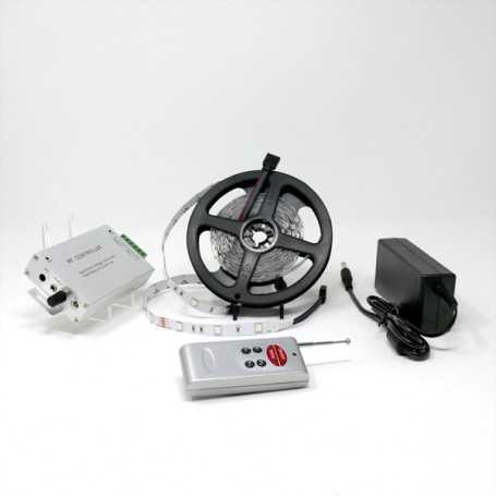 Kit ruban LED RGB 30LED/m IP20 5m capteur son 220V