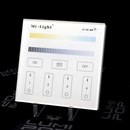 Panneau tactile LED CCT 4 zones 220V Mi-Light