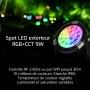 Spot LED de jardin connecté étanche RGB+CCT 9W 220V Mi-Light