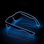 Lunettes lumineuses LED bleues avec boitier piles