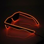 Lunettes lumineuses LED rouges avec boitier piles