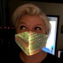 Masque en fibre optique RGB