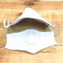 Masque de protection lumineux multicolore en tissus blanc