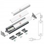 Profilé LED aluminium CORNER L NOIR de 1m au détail