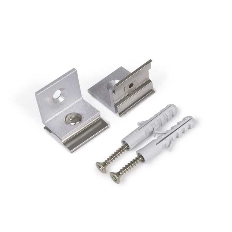 Supports 90 degrés pour profilé LED ARC de type U5-2 (x2)