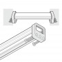 Supports latéraux pour profilé LED SLIM de type W-1 (x2)