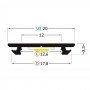 Profilé LED aluminium ARC flexible de 1m au détail
