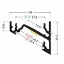Profilé LED aluminium CORNER XL de 1m au détail