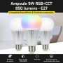 Ampoule LED connectée RGB+CCT E27 9W Mi-Light (MiBOXER)