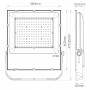 Projecteur LED connecté étanche RGB+CCT 200W 220V Mi-Light (MiBOXER)