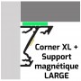 Support magnétique LARGE pour profilé LED aluminium