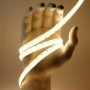 Ruban LED 12V 198LED/m blanc chaud IP65 PREMIUM allumé