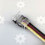 Branchement des fils sur le raccord RGB+CCT rapide non-étanche