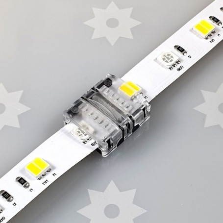 Branchement du ruban LED sur le raccord RGB+CCT rapide étanche