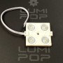 Module 4 LED de 2,4W blanc chaud 3000K étanche 12V vendu à l'unité