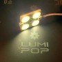 Chainette de 20 modules 4 LED de 2,4W blanc chaud 3000K étanche 12V