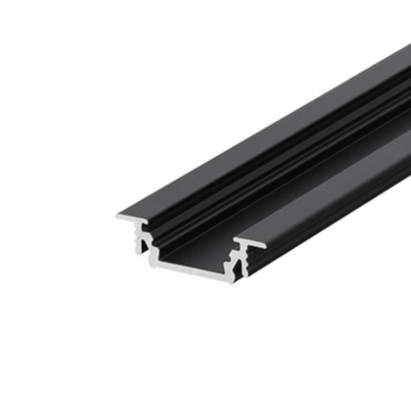 Profilé LED aluminium TRIO encastrable NOIR de 1m au détail