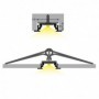 Profilé LED aluminium TRIO encastrable NOIR de 1m au détail