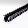 Profilé deep aluminium noir au détail pour bande led