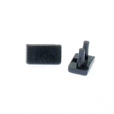 Capsules noires de terminaison pour profilé slim