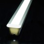 Profilé deep aluminium anodisé de 1 mètre pour éclairage led