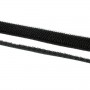 Kit Velcro noir avec partie crochet et partie velours élastique