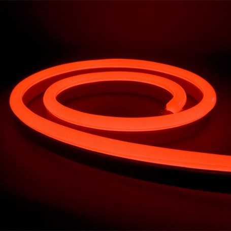 Néon LED Bulbe rouge 24V étanche 10m. Qualité PREMIUM