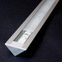 KIT profilé LED aluminium TRIO encastrable de 1m avec diffuseur givré