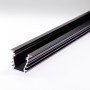 KIT profilé LED aluminium DEEP NOIR de 1m avec diffuseur givré