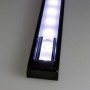 KIT profilé LED aluminium SURFACE L NOIR de 1m avec diffuseur givré
