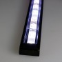 KIT profilé LED aluminium SURFACE L NOIR de 1m avec diffuseur transparent