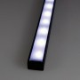 KIT profilé LED aluminium SLIM NOIR de 1m avec diffuseur givré