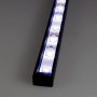KIT profilé LED aluminium SLIM NOIR de 1m avec diffuseur transparent