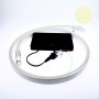Néon LED flexible 2m blanc chaud avec boîtier piles