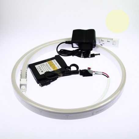 Néon LED flexible 5m blanc chaud avec batterie 4200 mAh