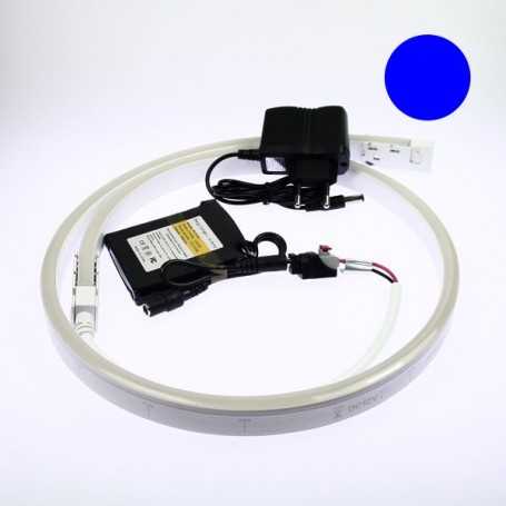 Néon LED flexible 3m bleu avec batterie 4200 mAh
