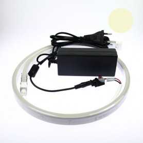 Néon LED flexible 5m blanc chaud avec alimentation 220V