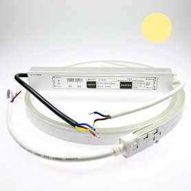Néon LED flexible 5m blanc chaud avec alimentation 220V étanche