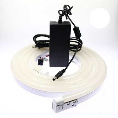 Kit néon LED bulbe blanc 3m avec alimentation 220V