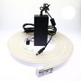 Kit néon LED bulbe blanc 5m avec alimentation 220V