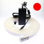 Kit néon LED bulbe rouge 4m avec alimentation 220V