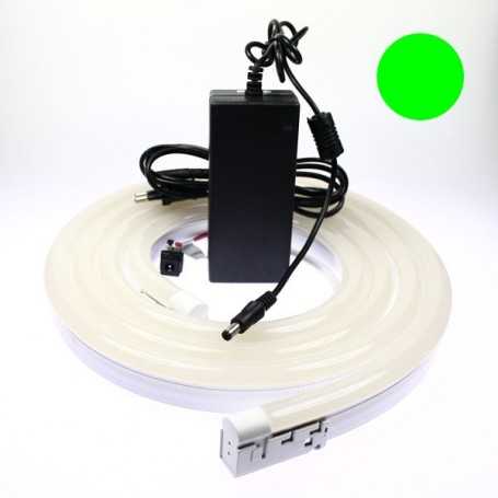 Kit néon LED bulbe vert 2m avec alimentation 220V