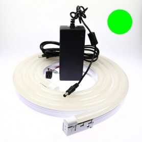 Kit néon LED bulbe vert 4m avec alimentation 220V