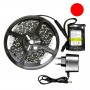 Kit bande LED rouge 60LED/m étanche 5m avec batterie 4200mAh