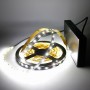 Kit bande LED blanche 60LED/m IP20 5m avec boitier piles