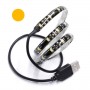 Bande LED USB tuning PC 5V orange 60LED/m étanche 50cm