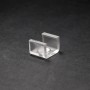 U de fixation transparent pour ruban led néon