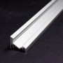 KIT profilé LED CORNER L en aluminium de 1m avec diffuseur transparent