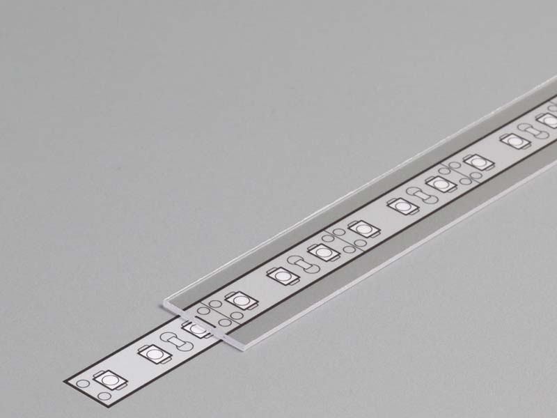 Diffuseur transparent pour profilé LED