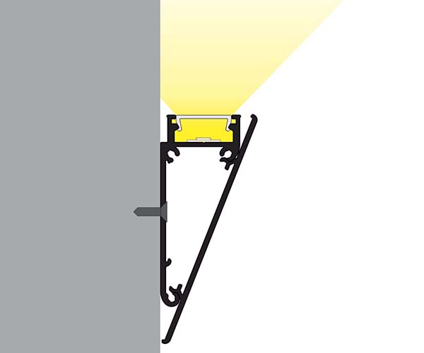 Pose du Profilé LED corniche pour ruban LED